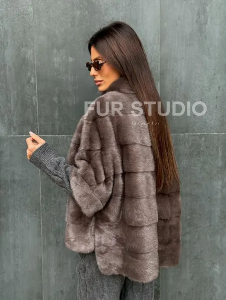 Куртка - кофта норковая на молнии - фото 4