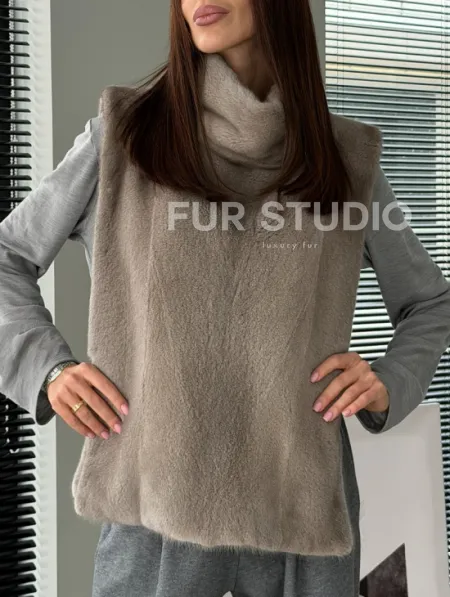 Норковая манишка «весна 2026» - фото 4