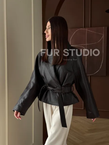 Куртка из натуральной кожи PREMIUM COLLECTION - фото 16