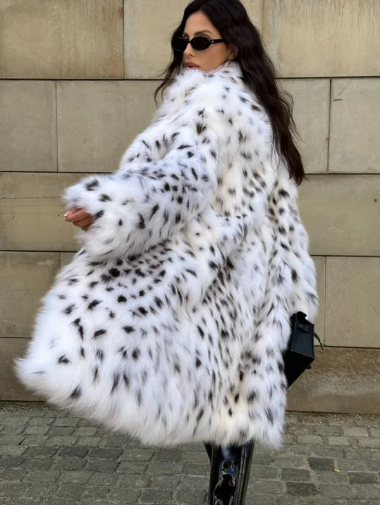 Шуба из меха лисы под рысь ручная работа Trend 2024 - фото 9