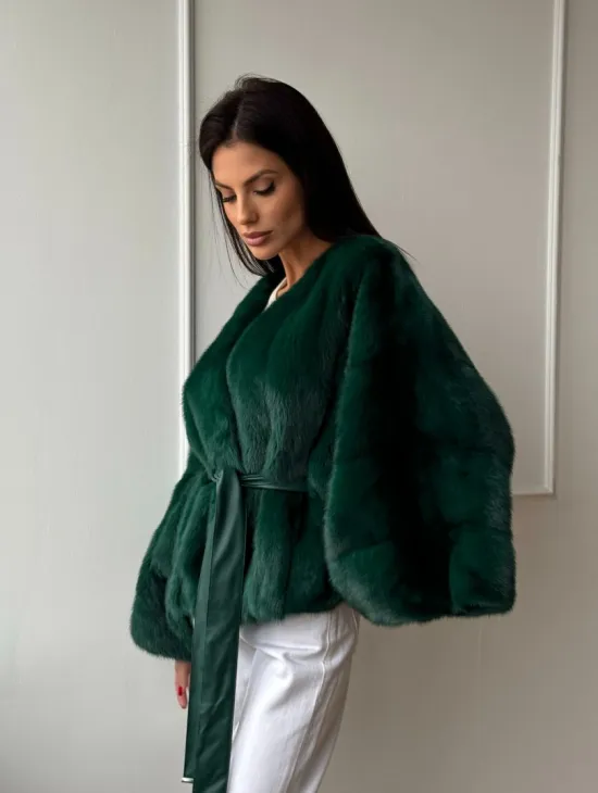 Полушубок из меха североамериканской норки - фасон 