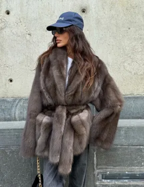 Шуба из меха куницы - автоледи - фото 14