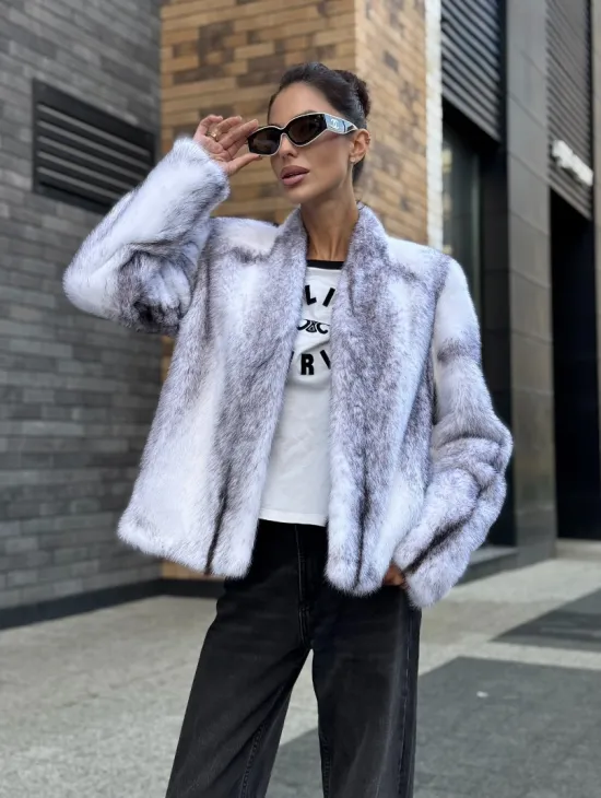 Меховая куртка из норковой крестовки - фото 9