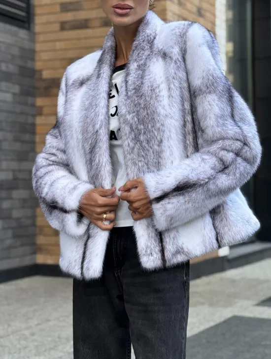 Меховая куртка из норковой крестовки - фото 2