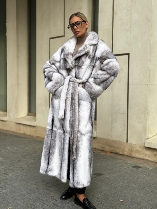 Норковая шуба - крестовка - фото 0