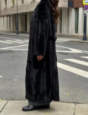 Шуба норковая черная 