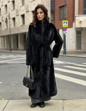 Шуба норковая черная 