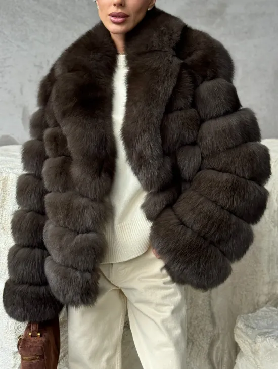 Шуба под соболя - короткая - фото 4