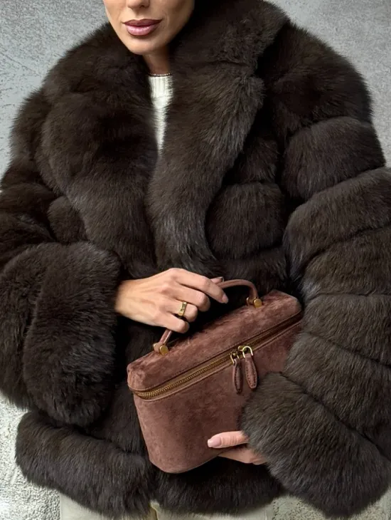 Шуба под соболя - короткая - фото 1