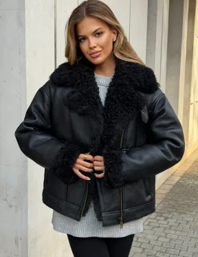 Дубленка авиатор зимняя - фото 8