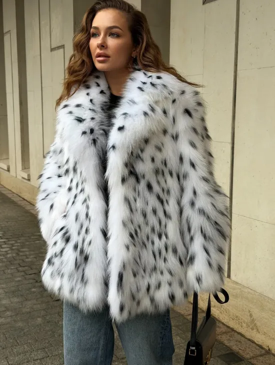 Шуба под рысь белая - фото 5