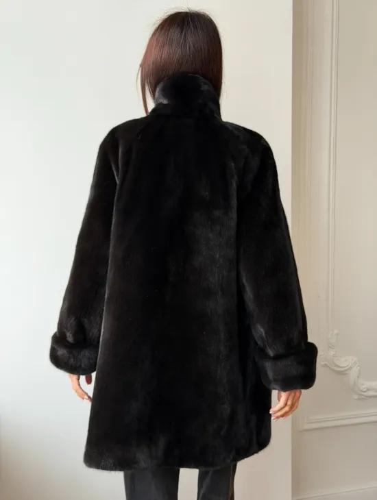 Жакет из аукционной норки Kopenhagen Fur - Dark brown - фото 4