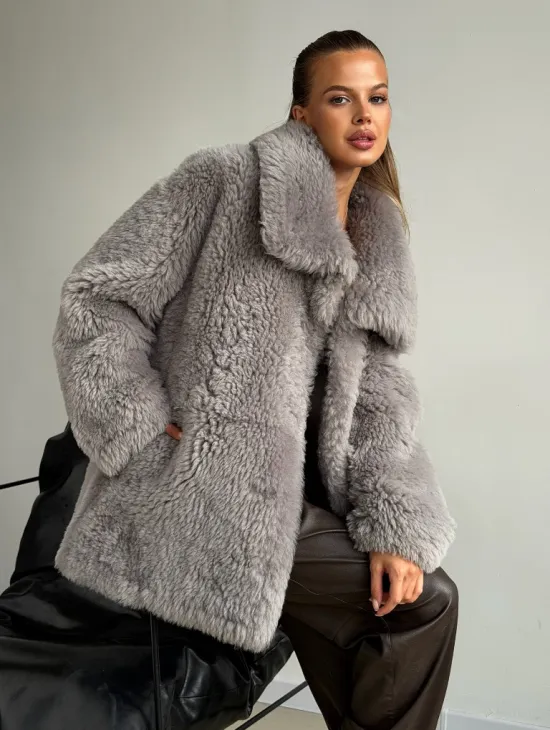 Полушубок из овчины - фото 7