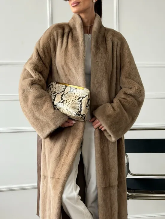 Норковое меховое пальто для женщин - фото 4