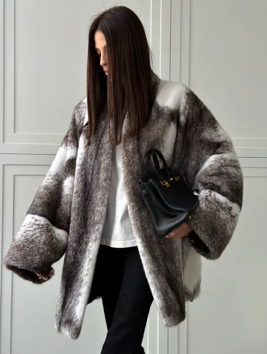 Натуральная шуба из норки крестовки Premium - фото 7