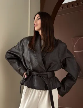 Куртка из натуральной кожи PREMIUM COLLECTION - фото 18